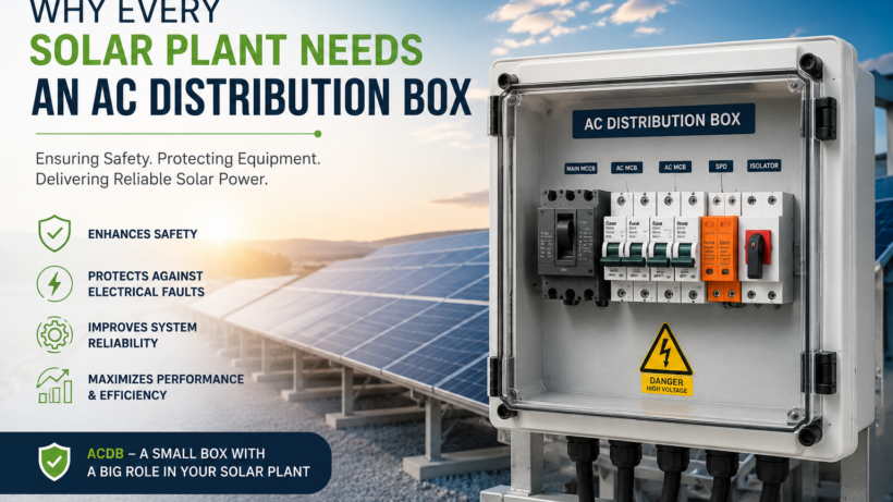 Why Every Solar Plant Needs an AC Distribution Box (ACDB)